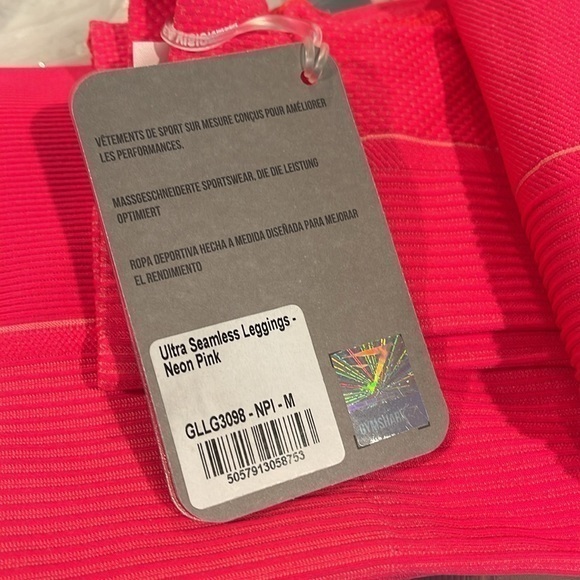 Gymshark Ultra Seamless Gorgeous Bright Neon Pink Leggings Size M‎ - Picture 8 of 11